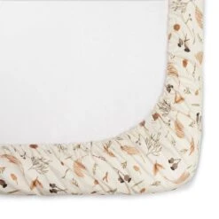 Changing Cushion Fitted Sheet - Grasslands - Organic Cotton