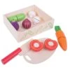 BIGJIGS Cutting Veg Toy Food & Crate