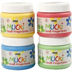 Creativ Company Finger Paints - Pack Of 4 - 150ml