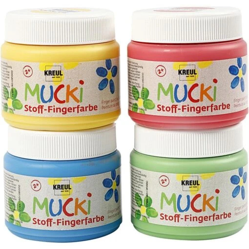 Creativ Company Finger Paints - Pack Of 4 - 150ml -Baby Products Store Creativ Company Finger Paints Pack of 4 150ml