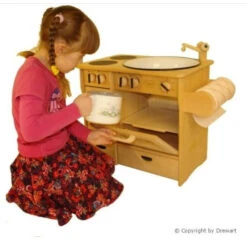 Cooker & Sink Combo With Towels - Natural -Baby Products Store Drewart Drewart Cooker Sink Combo with Towels Natural Play Kitchen 8