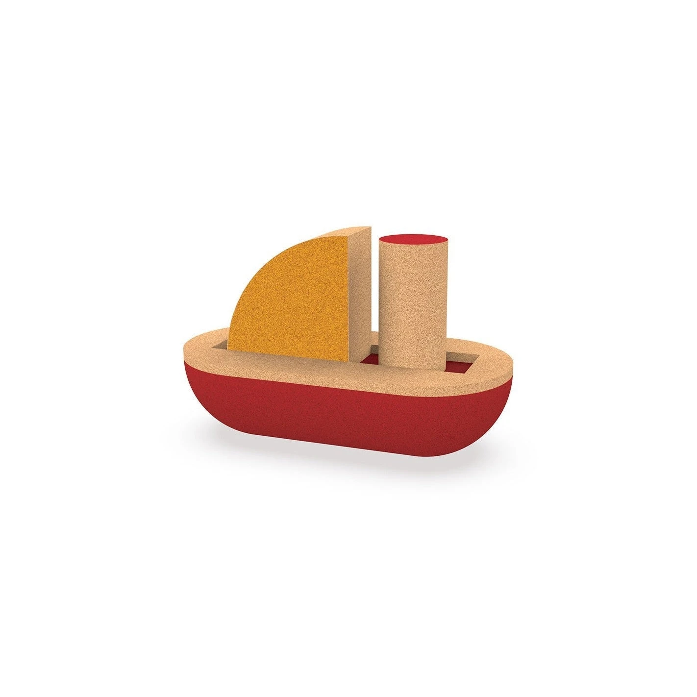 Elou Yacht Bath & Water Toy - Cork Toys Made In Portugal 3 Elou Yacht Bath & Water Toy - Cork Toys Made In Portugal