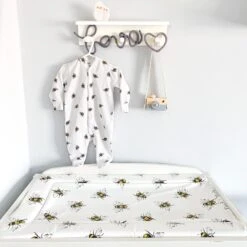 Bee Print Changing Mat ( All Sizes) 13 Bee Print Changing Mat ( All Sizes) -Baby Products Store Fred Noah Bee Print Changing Mat All Sizes Changing Mats 3