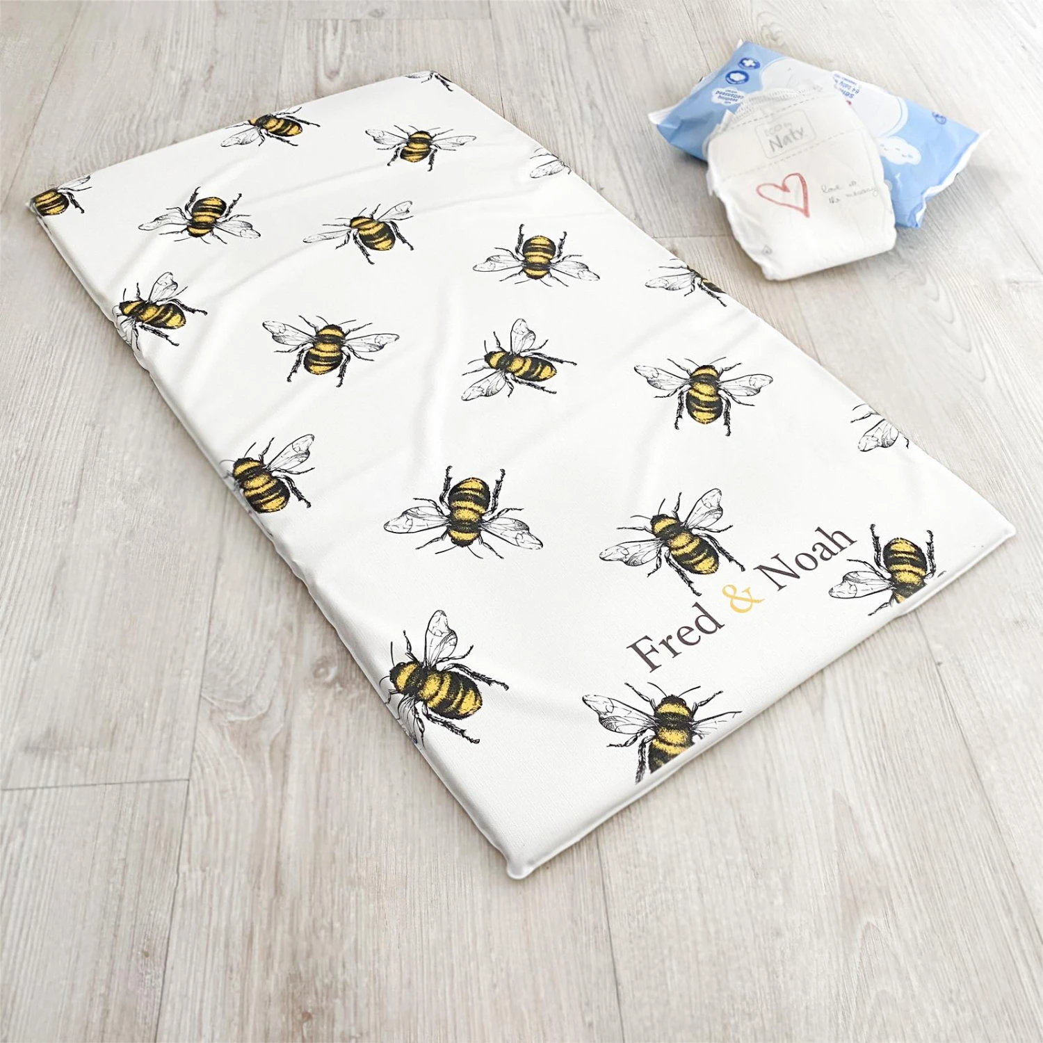 Bee Print Changing Mat ( All Sizes) 6 Bee Print Changing Mat ( All Sizes) - Image 4