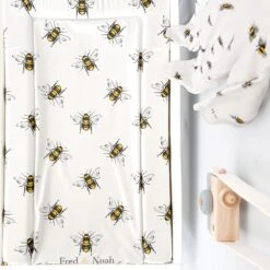 Bee Print Changing Mat ( All Sizes) 15 Bee Print Changing Mat ( All Sizes) -Baby Products Store Fred Noah Bee Print Changing Mat All Sizes Changing Mats 5