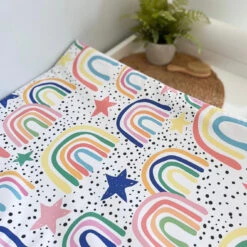 Dotty Rainbow Print Changing Mat (All Sizes)
