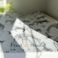 Grey Safari Animal Print Changing Mat ( All Sizes) -Baby Products Store Fred Noah Grey Safari Animal Print Changing Mat All Sizes 11