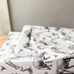 Grey Safari Animal Print Changing Mat ( All Sizes) -Baby Products Store Fred Noah Grey Safari Animal Print Changing Mat All Sizes 12