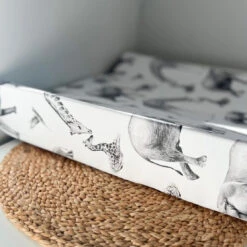 Grey Safari Animal Print Changing Mat ( All Sizes) -Baby Products Store Fred Noah Grey Safari Animal Print Changing Mat All Sizes 3
