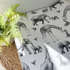 Grey Safari Animal Print Changing Mat ( All Sizes) -Baby Products Store Fred Noah Grey Safari Animal Print Changing Mat All Sizes 9