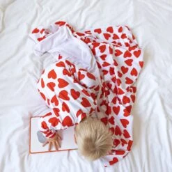 Love Heart Print Blanket -Baby Products Store Fred Noah Love Heart Print Blanket 10