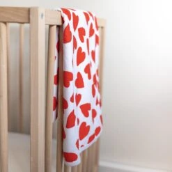 Love Heart Print Blanket -Baby Products Store Fred Noah Love Heart Print Blanket 7