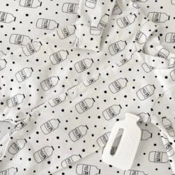 Milk Bottle Fitted Cot Sheet -Baby Products Store Fred Noah Milk Bottle Fitted Cot Sheet 4