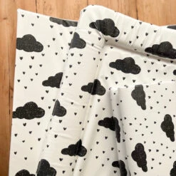 Monchrome Raindrops Changing Mat (All Sizes) -Baby Products Store Fred Noah Monchrome Raindrops Changing Mat All Sizes 10