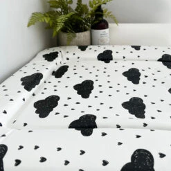 Monchrome Raindrops Changing Mat (All Sizes) -Baby Products Store Fred Noah Monchrome Raindrops Changing Mat All Sizes