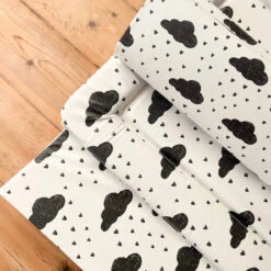 Monchrome Raindrops Changing Mat (All Sizes) -Baby Products Store Fred Noah Monchrome Raindrops Changing Mat All Sizes 4