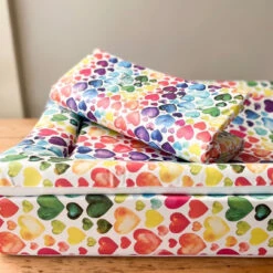 Rainbow Heart Print - Changing Mat ( All Sizes) -Baby Products Store Fred Noah Rainbow Heart Print Changing Mat All Sizes 12