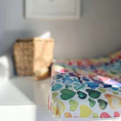 Rainbow Heart Print - Changing Mat ( All Sizes) -Baby Products Store Fred Noah Rainbow Heart Print Changing Mat All Sizes 5