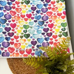 Rainbow Heart Print - Changing Mat ( All Sizes) -Baby Products Store Fred Noah Rainbow Heart Print Changing Mat All Sizes 6