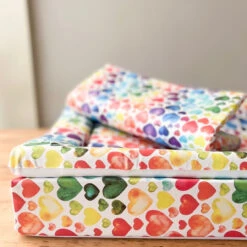 Rainbow Heart Print - Changing Mat ( All Sizes) -Baby Products Store Fred Noah Rainbow Heart Print Changing Mat All Sizes 8