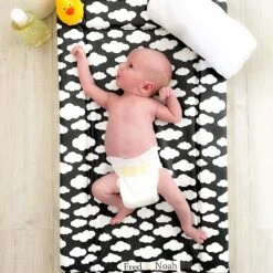 Black Cloud Changing Mat (All Sizes) -Baby Products Store Fred Noah SALE Black Cloud Changing Mat All Sizes 5