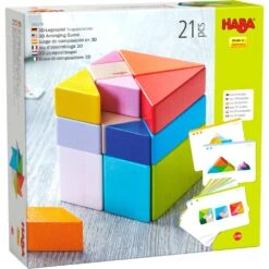 Haba 3D Arranging Game Tangram Cube -Baby Products Store Haba Haba 3D Arranging Game Tangram Cube 3