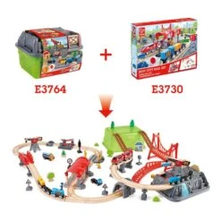 Hape Railway - Bucket Builder Set -Baby Products Store Hape Railway Bucket Builder Set Toy Train Sets 4