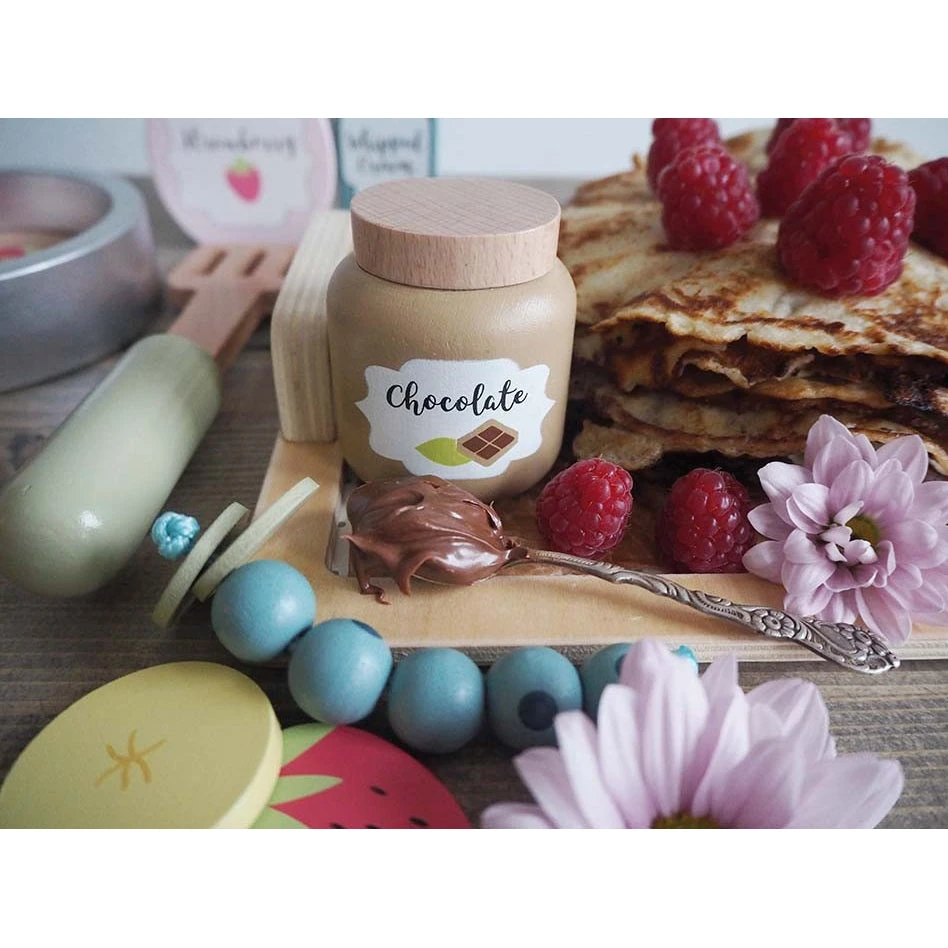 Jabadabado Pancakes Set - Wooden Play Food 5 Jabadabado Pancakes Set - Wooden Play Food - Image 3