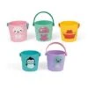 Janod 5 Activities Buckets Bath Toy 1 Janod 5 Activities Buckets Bath Toy -Baby Products Store Janod 5 Activities Buckets Bath Toy