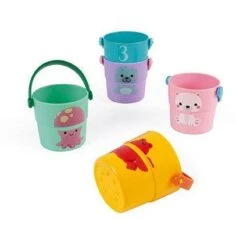 Janod 5 Activities Buckets Bath Toy -Baby Products Store Janod 5 Activities Buckets Bath Toy 5