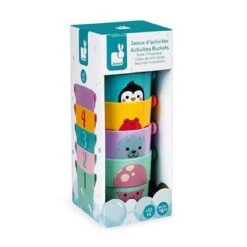 Janod 5 Activities Buckets Bath Toy -Baby Products Store Janod 5 Activities Buckets Bath Toy 9