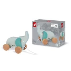 Janod Pull Along Elephant - In Partnership With WWF® -Baby Products Store Janod Pull Along Elephant In Partnership with WWFr 3