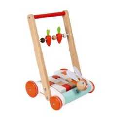Janod Rabbit Push-along Trolley