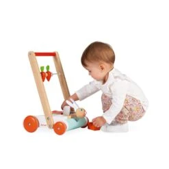 Janod Rabbit Push-along Trolley -Baby Products Store Janod Rabbit Push along Trolley 4