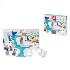 Janod Tactile Puzzle "Life On The Ice" - 20 Pcs
