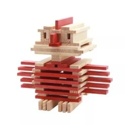 Kapla 40 Coloured Wooden Construction Blocks In A Square Box - Red -Baby Products Store Kapla Kapla 40 Coloured Wooden Construction Blocks in a Square Box Red Wooden Blocks 4