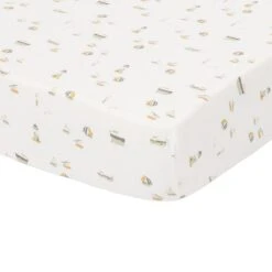 Little Dutch Fitted Cot Sheet 60x120cm - Sailors Bay White