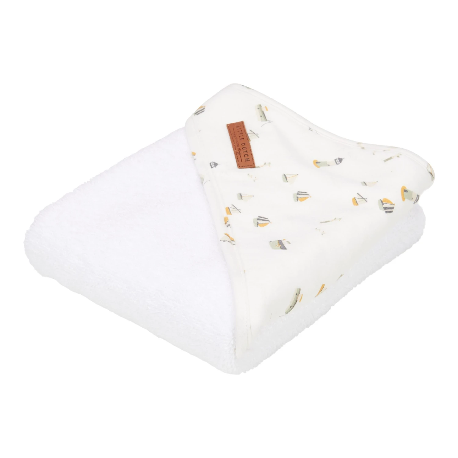 Little Dutch Hooded Towel Sailors Bay White 3 Little Dutch Hooded Towel Sailors Bay White