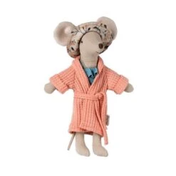 Maileg Mother Mouse Clothes - Coral Bathrobe 7 Maileg Mother Mouse Clothes - Coral Bathrobe -Baby Products Store Maileg Mother Mouse Clothes Coral Bathrobe 3