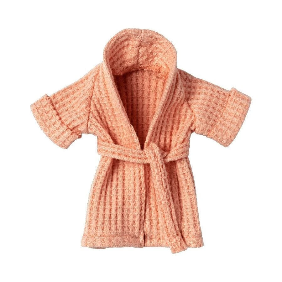 Maileg Mother Mouse Clothes - Coral Bathrobe 3 Maileg Mother Mouse Clothes - Coral Bathrobe