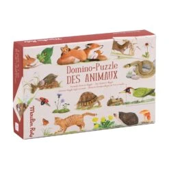 Moulin Roty Animals Domino Puzzle - Le Jardin De Moulin -Baby Products Store Moulin Roty Moulin Roty Animals Domino Puzzle Le Jardin de Moulin 3