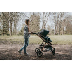 Zoli Stroller Black & Gold -Baby Products Store OBABY Zoli Stroller Black Gold Pushchairs Prams 3