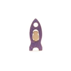 Rocket And Astronaut - Violet