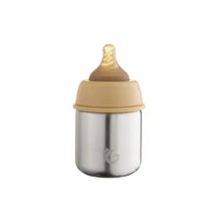 One Green Bottle Stainless Steel Baby To Toddler Bottle 150ml - Toffee