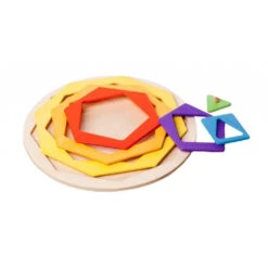 Educational Jigsaw - Shapes By Playful Wood -Baby Products Store Playful Wood Educational Jigsaw Shapes by Playful Wood 2