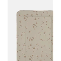 Beige Starry Night Table Changing Mat
