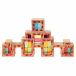 Antique Windows Building Blocks In Box - Set Of 18 -Baby Products Store Regenbogenland Antique Windows Building Blocks in Box Set of 18 Wooden Blocks 7