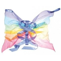 Wings - Rainbow-Blue By Sarahs Silks