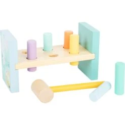 Hammering Bench Pastel -Baby Products Store Smallfoot Pastel Hammer Peg Bench 2