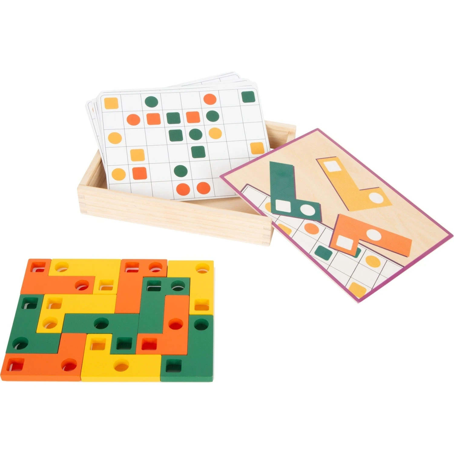 Geometric Shapes Wooden Learning Puzzle 4 Geometric Shapes Wooden Learning Puzzle - Image 2